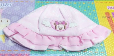 二手商品~ （麗嬰房）米妮粉紅色蝴蝶結帽子~頭圍48cm