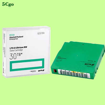 5Cgo【一店】全新HP/惠普 HPE LTO8 Ultrium 8 Q2078A 30TB數據備份記錄存儲磁帶30T