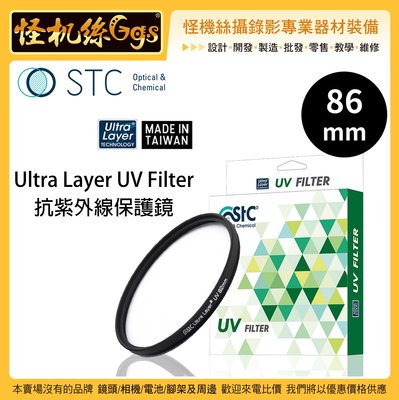 怪機絲 STC 86mm Ultra Layer UV Filter 抗紫外線保護鏡 薄框 鍍膜 高透光 抗靜電 鏡頭
