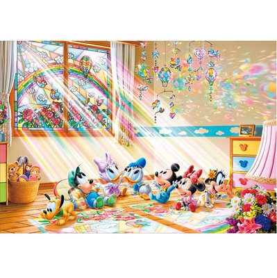 迪士尼 迪士尼寶寶 遊戲室 (Tenyo, D-1000-498, 1000片, 日本進口拼圖)