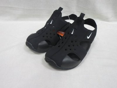 【NIKE】~SUNRAY PROTECT 2 調整式兒童涼鞋 休閒涼鞋 包覆式涼鞋 黑色943826-001 腳趾安全