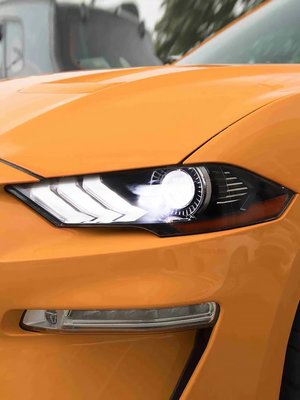 18-19款福特野馬大燈總成新款野馬 Mustang美規大燈改裝LED日行燈--請詢價