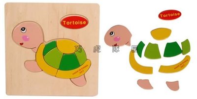 【巧虎隊長】木製卡通立體拼圖 / 烏龜款