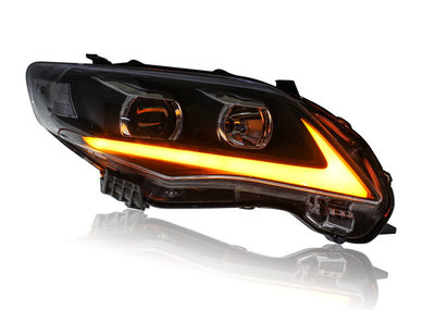 【炬霸科技】ALTIS 10 11 12 13 魚眼 大燈 透鏡 LED 導光 頭燈 IS250 10.5代 雙色 車燈