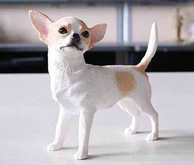 4599A 仿真吉娃娃模型擺件 可愛吉娃娃造型擺飾小狗狗桌面裝飾品禮物吉娃娃小狗