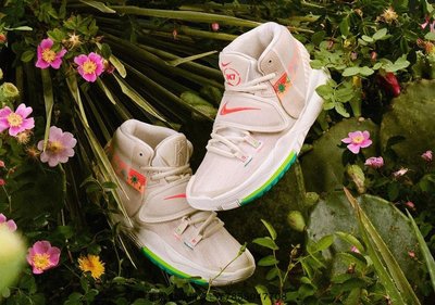 Nike Kyrie 6"N7"6“奶黃民族情調圖案印花”歐文戰靴籃球鞋　CW1785-200　男鞋