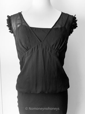 【二手】JORYA COSTUME 黑色洋裝 Size 6 長洋裝