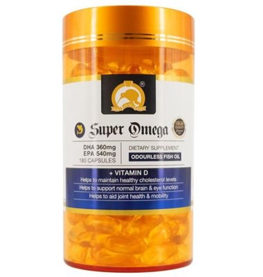 金維奇 Gold kiwi 深海魚油 +維D 180顆 super omega DHA EPA 紐西蘭正品熱賣款