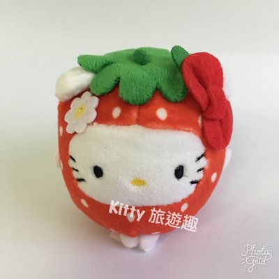 [Kitty 旅遊趣] Hello Kitty 迷你造型玩偶 絨毛娃娃 凱蒂貓 草莓 公仔 美樂蒂 大耳狗