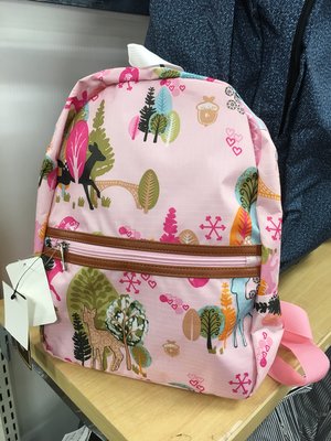 日本帶回 日本連線 粉紅色背包 後背包 動物圖案 鹿 長頸鹿 喜歡 akachan Disney 阿卡將 參考