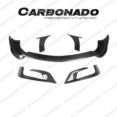Carbonado 賓士 S63 AMG Brabus 改裝碳纖維前下巴風口葉子板 /請議價