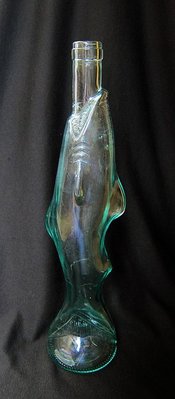 義大利老玻璃瓶老酒瓶玻璃花瓶冷水瓶開水鯊魚型玻璃工藝品玻璃藝術品【心生活美學】