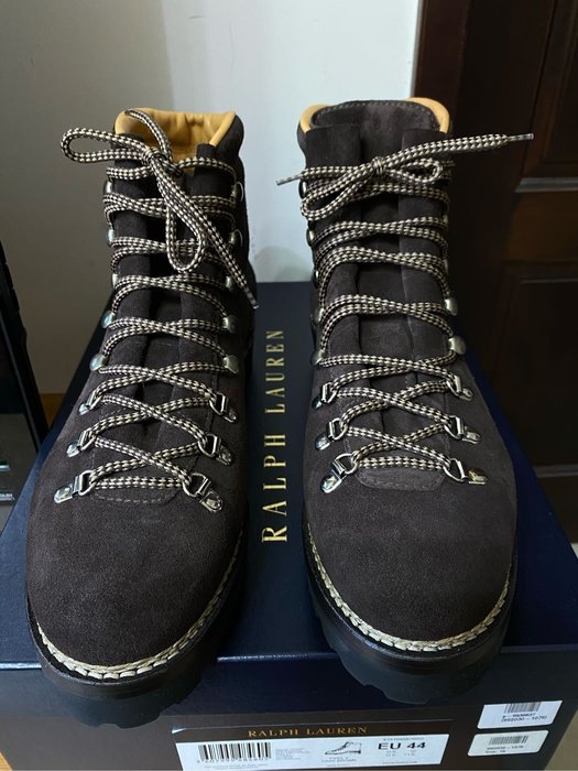 Ralph Lauren Fidel II Hiking boots 巧克力色 麂皮 登山靴王者 Made in Italy by MARMOLADA  UK10 | Yahoo奇摩拍賣