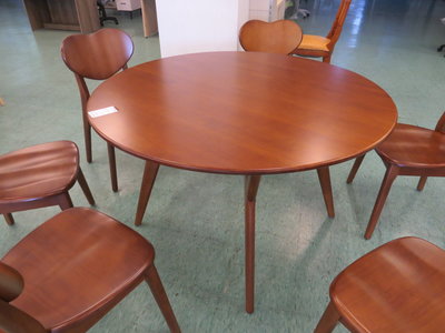 【光南家具】-4尺柚木圓桌、餐桌