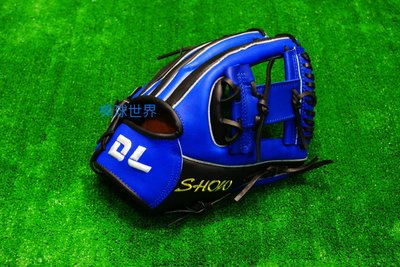 棒球世界 全新DL棒球內野工字手套SHOW系列   黑藍配色