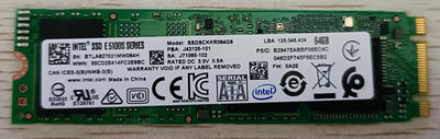 Intel/英特爾 E5100S 64G M.2 SATA3 2280 固態硬碟