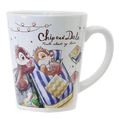 日本進口 正版 迪士尼 DISNEY 奇奇&蒂蒂 CHIP&DALE 陶瓷 馬克杯