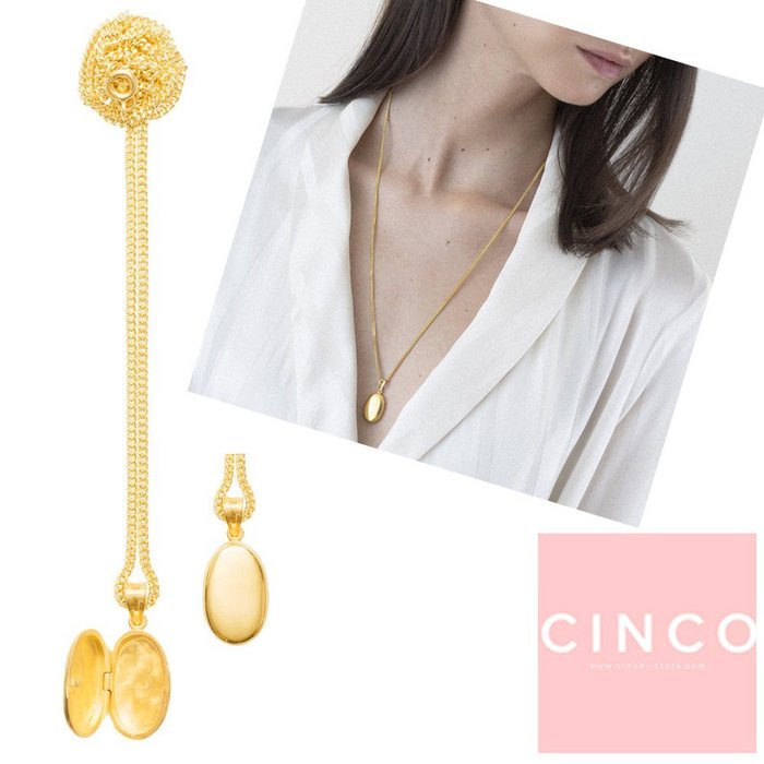 葡萄牙精品 CINCO 台北ShopSmart直營店 Florence necklace 24K金相本項鍊