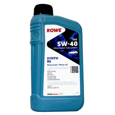 【易油網】【缺貨】ROWE RS 5W40 全合成機油(平行輸入)