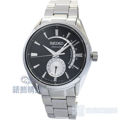SEIKO精工 SSA305J1手錶 PRESAGE動力儲存顯示 日本製 黑面 手自動上鍊 機械錶 男錶【錶飾精品】