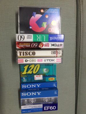 售日本Maxell UR60分+TDK+ SONY+TlSCO+CDix120分+aro⋯C60分錄音帶共10捲=99元