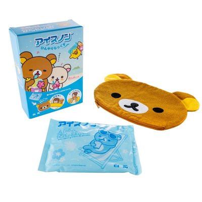 【簡單旅行屋 JP】現貨 日本 白元 拉拉熊 造型 長效 柔軟 冰枕 迷你冰袋 保冷包 懶懶熊 啦啦熊