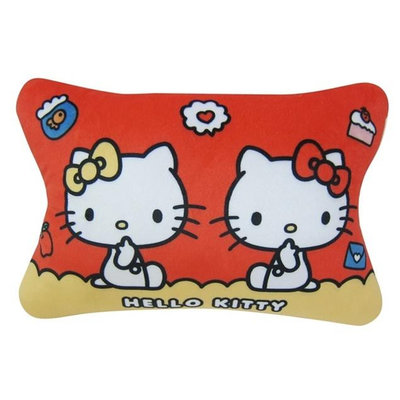 【優洛帕-汽車用品】Hello Kitty 可愛物語系列 座椅頸靠墊 護頸枕 頭枕 午安枕 1入 PKTD018R-04