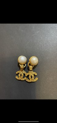 Chanel 葡萄藤耳環, 5cm x 3cm