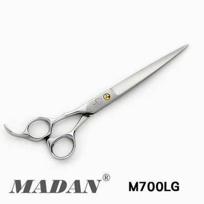 MADAN專業寵物美容剪刀日本纯手工7寸粗細修左手直剪M-700LG