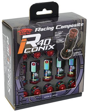 【翔浜車業】KYO-EI RACING COMPOSITE R40 CONIX鍛造鋁圈螺帽組(中心蓋金屬)(鈦彩)