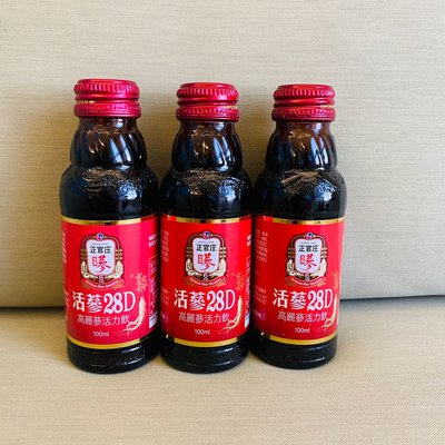 韓國品牌正官庄活蔘28D高麗蔘20瓶活力飲100ml
