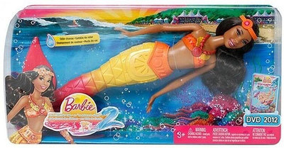 Ken &amp; Barbie #W2907 _ 動畫系列芭比娃娃 _ 2012 美人魚歷險記2 - 非洲海洋女神 / 日燒肌