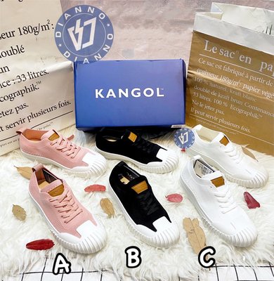 帝安諾 -  實體店面 KANGOL 袋鼠 英國 女 帆布鞋  休閒鞋 編織 粉色 黑色 白色 6122160620