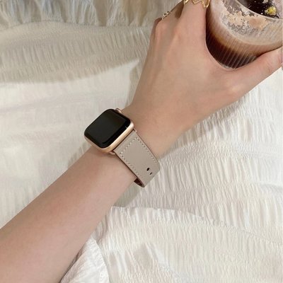 【+】APPLE WATCH錶帶 愛馬仕同款錶帶 iwatch真皮錶帶 38mm 44mm SE 手錶錶帶