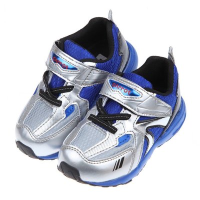 童鞋(15~21公分)Moonstar日本Carrot宇宙藍銀色兒童機能運動鞋I2I141Q