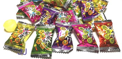 發財水果風味硬糖-喜慶糖-單顆包-台灣製造-1公斤裝-彩券 開市 新春 拜拜-糖果團購