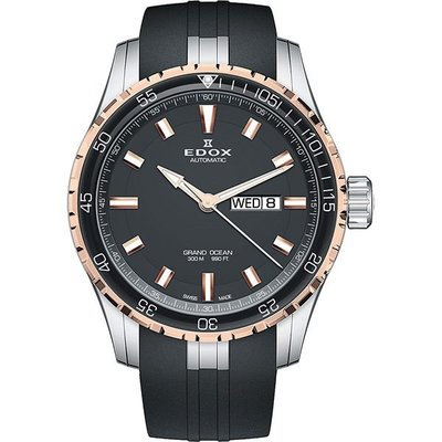 全新瑞士EDOX依度Grand Ocean背簍空日曆腕錶陶瓷機械表300米ORIS浪琴MIDO雷達SINN豪雅