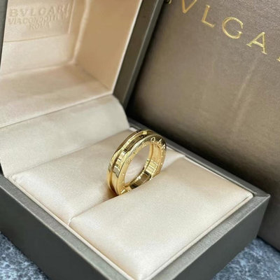 Belle流當奢品 Bvlgari 寶格麗 B.ZERO1 18K黃金色戒指 335979 單環戒指 實拍