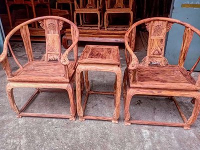 【木品覺】頂級傳家收藏 越南黃花梨（降香黃檀）皇宮椅