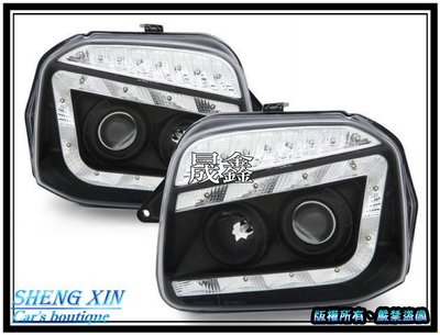 《晟鑫》全新 外銷精品 鈴木SUZUKI JIMNY 黑框魚眼大燈 LED方向燈 JB23 JB33 JB43 JB53