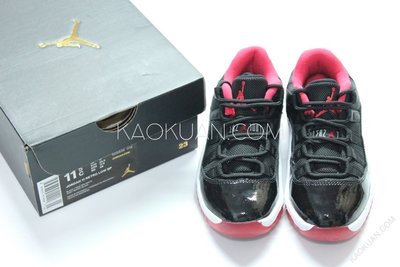 【高冠國際】Nike Air Jordan 11 Retro Low Bred BP 黑紅 中童 505835-012