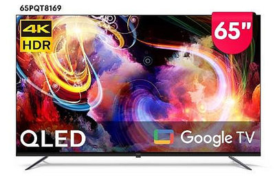 PHILIPS飛利浦 65吋 4K QLED Google TV 智慧液晶電視 65PQT8169 新品上市