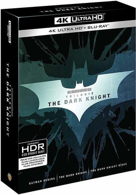 洪興 藍光BD 黑暗騎士三部曲 4K UHDBD 九碟套裝版(中文字幕) 蝙蝠俠