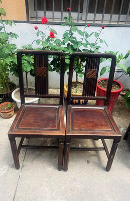 【二手】 椅子 中古Vintage民國 櫸木 花籃椅 餐椅 咖啡椅3233 古玩雜項【楚風漢韻】