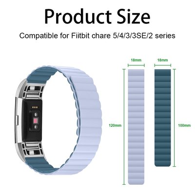 手錶帶 適用Fitbit charge5智能手表新款 charge5硅膠磁吸表帶fitbit表帶