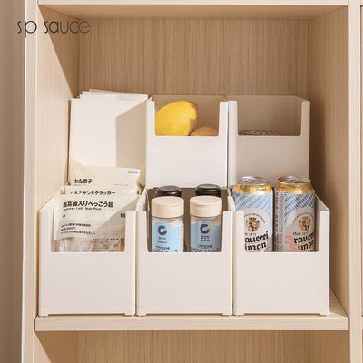 日本sp sauce廚房櫥柜收納盒桌面整理盒抽屜分隔多功能儲物盒