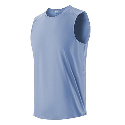 健身冰絲運動背心男速乾衣跑步籃球訓練衣服夏季無袖T恤冰絲涼感滿299起發