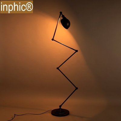 INPHIC-Loft設計款復古北歐折疊落地燈長臂調節個性創意燈具