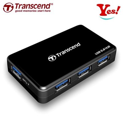 【Yes❗️公司貨】創見 Transcend  HUB3 2A USB 3.0 IPAD快充 獨立電源 4埠 集線器