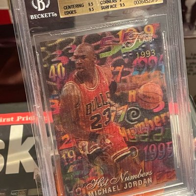 1995-96 Flair Hot Numbers Michael Jordan 喬丹經典3D BGS 9.5